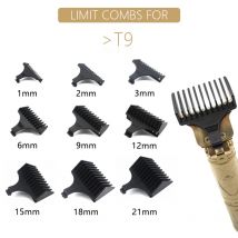 Para T9 1/2/3/6/9/12mm recortador de pelo profesional peine de límite protectores universales guía de corte de pelo de peluquería accesorios de peluquero