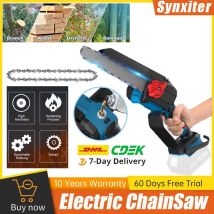 Sega a catena elettrica per Makita 18V Batteria Sega a catena Ricaricabile Palmare da giardino Logging per legno Sega da taglio Utensile elettrico