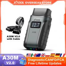XTOOL A30M V2.0 Kit Strumento Diagnostico Completo Bidirezionale OBD2 Scanner Auto Scan con 26+ Reset FCA CAN Aggiornamenti Gratuiti a Vita