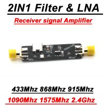SAW BPF Filter & LNA Low Noise Verstärker RF signal 433Mhz 868Mhz 915Mhz 1090Mhz 1,5G 2,4Ghz WIFI LORA SDR ADS-B Helium Miner
