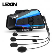 Lexin B4FM-X für 10 Fahrer Intercom Motorrad Bluetooth Helm Headsets BT 5,0 Moto Inter com unica dor
