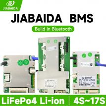 JIABAIDA Smart BMS 4S-17S 7S 8S 24V 16S LiFePo4 Li-Ion Lithium 10S 12S 13S 14S JBDBMS 20A 30A 40A Smart JBD BMS mit BT Balance