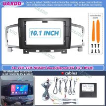 Car Radio Fascias Frame For Nissan Quest Elgrand E52 2011-2015 10.1 inch Stereo Panel Wiring Harness Power Cable Canbus Decoder