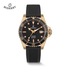 BODERRY Orologio automatico da uomo in bronzo Diver Orologio di lusso delle migliori marche Orologio da polso impermeabile 200M Orologio meccanico sportivo per uomo