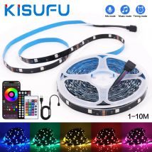 USB Power RGB LED Strip 5050 DC5V 30 LED/M Bluetooth APP 24/44 tasti Telecomando LED Nastro a nastro Auto TV Room Retroilluminazione 1-10M