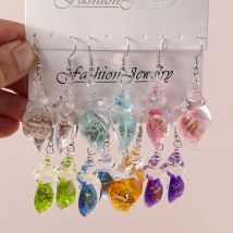 Aihua bunte Harz Sommer Strand Muschel Muschel Ohrringe für Frauen Mädchen Urlaub Ohrringe Brincos süßen Schmuck Geschenke