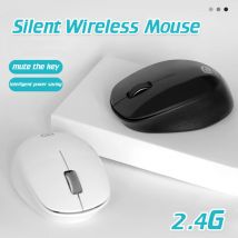 Kabellose Maus, leise Maus für Bürobibliothek, tragbare Computermäuse mit USB-Empfänger, ergonomische kabellose Maus für Laptop, PC
