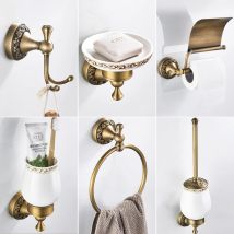 Accessori per il bagno Portasciugamani in bronzo antico Porta carta igienica Portasapone Portasciugamani Portasciugamani Bronzo antico ELF4001