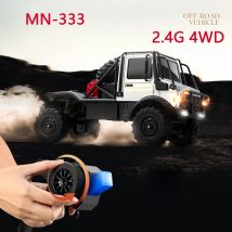 MN333 1/18 Full Scale RC Auto 2,4G Fernbedienung Fahrzeug 4WD Off-Road Elektrische Antrieb Klettern Auto mit Legierung Front End Kinder Geschenk