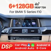 MEKEDE 8 Core 10,25 pulgadas Android 14 reproductor de Radio estéreo para coche para BMW 5 Series F10 F11 2012-2017 CIC NBT inalámbrico CarPlay Auto DSP