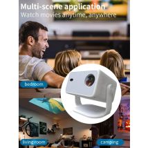 650ANSI Portable Native 1080P HD Projector with 4K Support Android11 Wifi6 BT5.2 360° Portable Home Cinema Ideal Gift