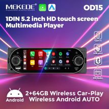 MEKEDE Android 13 Car Radio 1Din Multimedia Video 2G 32GB MP5 Player with Wireless Carplay Auto Universal Stereo BT FM Autoradio