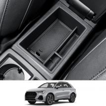 LFOTPP Car Armrest Storage Box für Audi Q3 F3 2019-2022 2023 2024 Central Control Container Auto Audi Q3 F3 Zubehör 2023