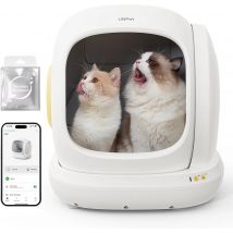 UBPet-inodoro automático para gatos C20, autolimpieza, gran apertura, Ultra seguro, Control de olores, baja entrada, aplicación