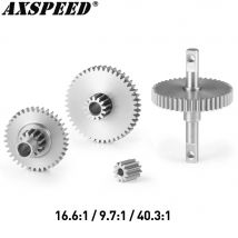 AXSPEED Acciaio Overdrive Underdrive Trasmissione Pignone Set per 1/18 TRX4M Bronco Defender RC Crawler Auto Parti di Aggiornamento