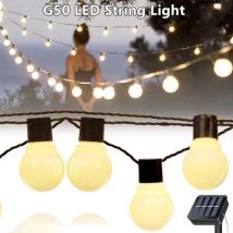 Żarówki G50 Światło otoczenia Led Fairy String Lights Zewnętrzne światło słoneczne Wedding Party Xmas Dekoracja ogrodu domowego