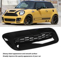 2 pezzi coperchio uscita aria motore Trim cofano motore anteriore Vent Trim Perfect Match nero lucido per Cooper S R56 R55 R57 R58 R59