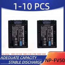 Akumulator do kamery cyfrowej NP-FV50 1050mAh, akumulator NP-FV50, odpowiedni do Sony HDR-CX150E 180E 210E 270E 360E 550E