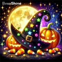 Evershine Diamant-Gemälde, Gänseblümchen, bunt, Acryl, Bastelbedarf, Diamant-Mosaik, DIY-Stickerei, Kindergeschenk
