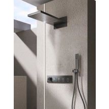 Shower System Set 2025  In Wall Mount Thermostatic Faucet For Bathroom Modern Luxury Smart Rainfall Square Shower Head Wholesale