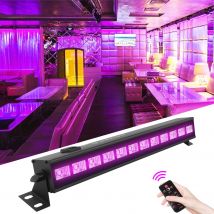 U'King UV 12 LED Lampada da parete a luce nera con telecomando DMX Effetto luce da palco per DJ Disco Party Holiday Wedding