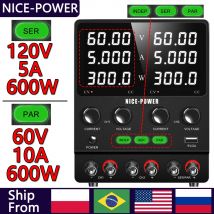 Gleichstrom versorgung mit zwei Ausgängen: 60V 5A einstellbare schaltende geregelte Serie (120V 5A) parallel (60V 10A), DIY-Labors trom versorgung, Schiff aus Polen