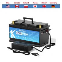 Akumulator litowo-żelazowo-fosforanowy 12V 100Ah LiFePO4 Ulepszony BMS 6000 cykli dla kamperów RV Wózek golfowy Off-Road Off-Grid Solar Wind