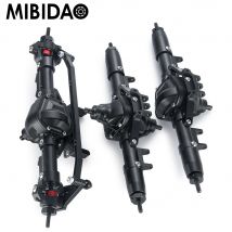 MIBIDAO Komplette CNC-Metalllegierung Vorder-/Mitte-/Hinterachse für Axial SCX10 1/10 RC Crawler Car Modell Upgrade Teile Zubehör