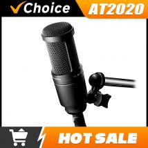 Professional AT2020 Cardioid Condenser large-diaphragm Microphone Ideal for Home Studios Podcasting Offering Superior Sound