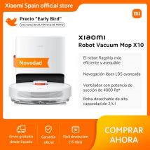 Oficial |   Xiaomi Robot Aspirador X10,Recogida rápida de polvo,Bolsa desechable de alta capacidad de 2,5 l