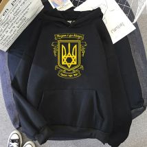 Ukraine Ukrainer Ukrainische Kiew Trysub Flagge Männer T-Shirt Unisex Stil Hoodie für Frauen Casual Sommer Herbst Hoodie