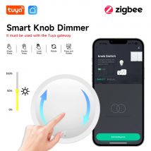Manopola Intelligente Wireless Tuya, Protocollo Zigbee, Richiede Gateway Tuya, Controllo Dimmerabile e Scenari tramite App, Supporto Z2M per Casa Intelligente