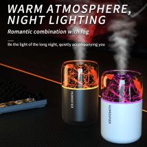 180ML Mini Luftbefeuchter USB Aroma Ätherisches Öl Diffusor Kreative Vulkan Farbe Licht Nebel Spray Reiniger für Auto Hause schlafzimmer