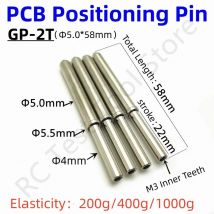 10/50 SZTUK Długość 58 mm Średnica 5,0 mm Elastyczny kołek pozycjonujący Kolumna PCB Tablica świetlna Pozycjonowanie igły Narzędzie testowe Kołek M3 Otwór Zęby