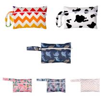 14 x 20 cm kleine wiederverwendbare Polyester-Tragetasche, Nassbeutel – kein leichtes Pilling, waschbar für Menstruationseinlagen und Windeln