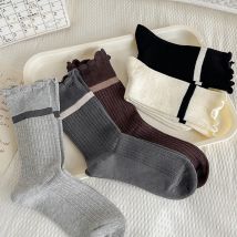 Neue Frau Socken Frühling Herbst Mode Retro Stil Casual Crew Socken Für Mädchen Gemischt-farbe Japanische Trends Weibliche Süße socken