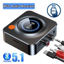 Nuovo NFC Bluetooth 5.1 Ricevitore Auto NFC Stereo AUX 3.5mm Jack RCA Ottico Bluetooth Audio Adattatore Wireless TV Wireless Car kit