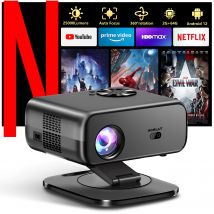 HORLAT 2025 Mini Proiettore Android12 Proiettore di decodifica 4K Full HD 1080P Video 3D Home Theater Keystone 5G WiFi Proyector portatile