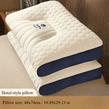 Latex filled pillow pillow pillow sleep pillow neck pillow deep sleep sleep aid pillow massage