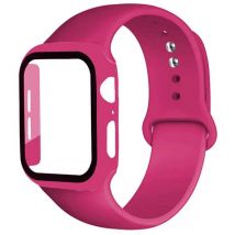 Glas gehäuse armband für Apple Uhren armband 42mm 44mm 41mm 40mm 38mm 45mm 49mm Displays chutz folien für Apple Iwatch Serie 8 7 6 se 5 4