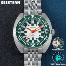SEESTERN SUB300T orologio subacqueo luminoso automatico da uomo data 200m Turn bracciale orologi da polso Retro meccanico in ceramica zaffiro nuovo