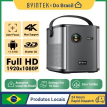 BYINTEK U80 Max Proiettore 3D 4K Cinema Android 11.0 WiFi Mini Proiettore DLP video home theater portatile 1080P con batteria