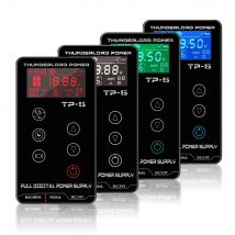 THUNDERLORD Alimentatore per tatuaggi digitale Touch screen LCD Doppia fonte di alimentazione per forniture per tatuaggi per macchine per trucco con penna rotativa per tatuaggi