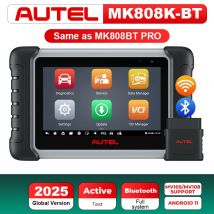 Autel MaxiCOM MK808K-BT MK808K BT Bluetooth OBD2 skaner taki sam jak MK808BT Pro pełny dwukierunkowy czytnik kodów narzędzia diagnostyczne