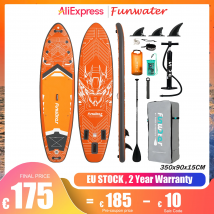 FunWater Paddleboard gonfiabile Stand Up Paddleboard 350 x 90 x 15 cm Sport acquatici Accessori gonfiabili completi per paddle