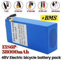 100 % neuer Original 48 V 38 Ah 13s6p Lithium-Akku 48 V 38000 mAh 2000 W Citycoco motorisierte Rollerbatterien eingebautes 50 A BMS