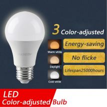 LED 3 farblich angepasste Glühbirne AC110 AC220 E27 B22 8W-24W CCT-Speicherfunktion Farbtemperatur-Reset-Licht für Innenbeleuchtung
