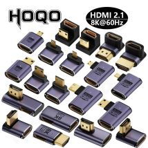 HDMI 90-Grad-Adapter 8k 4k@120Hz 270-Grad-HDMI-Winkeladapter 360 180 Grad MNI HDMI zu HDMI U-förmiger L-Typ-Konverter
