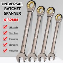 1Pc Universal Torx Wrench Adjustable Torque 6-32mm Ratchet Spanner for Bicycle Motorcycle Car Repair Tools Mechanical Tool
