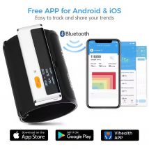 Monitor per la pressione arteriosa del braccio Bluetooth Ricarica USB BP2 Monitor digitale per la pressione arteriosa della frequenza cardiaca Macchina medica portatile per BP